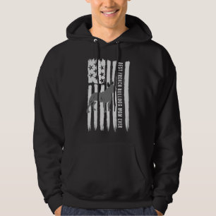 Fransk Bulldog Frenchie Mamma American Flagga Hoodie
