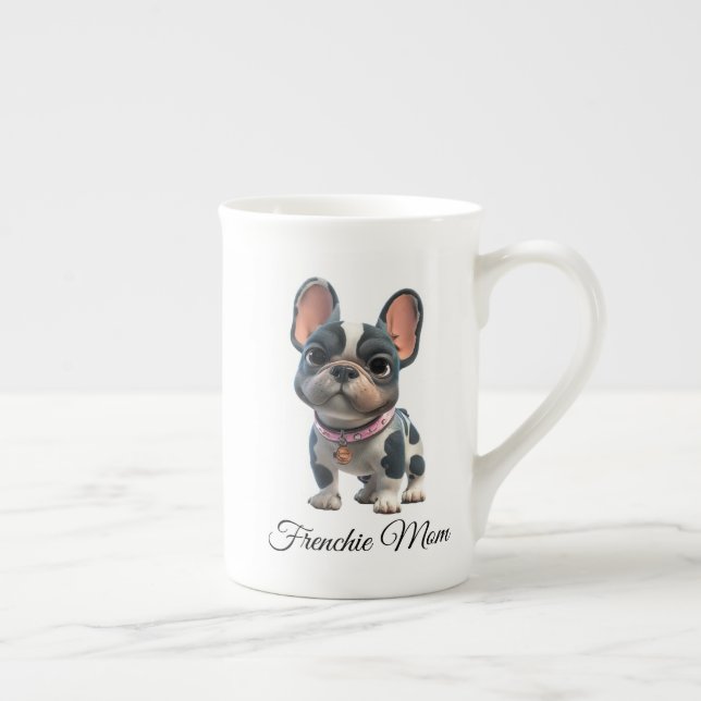 Fransk Bulldog Frenchie Mamma Benporslin Mugg (Höger)