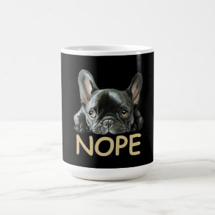 Fransk Bulldog Frenchie Nope Gifts Kaffemugg