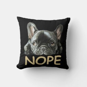 Fransk Bulldog  Frenchie Nope Gifts Kudde