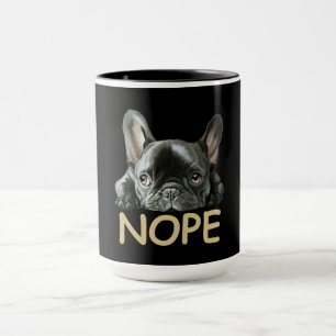 Fransk Bulldog Frenchie Nope Gifts Mugg