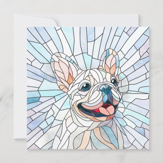 Fransk Bulldog-Frenchie-pastellmosaik (Framsida)