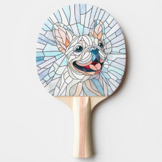 Fransk Bulldog-Frenchie-pastellmosaik Pingisracket