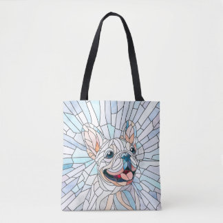 Fransk Bulldog-Frenchie-pastellmosaik Tygkasse
