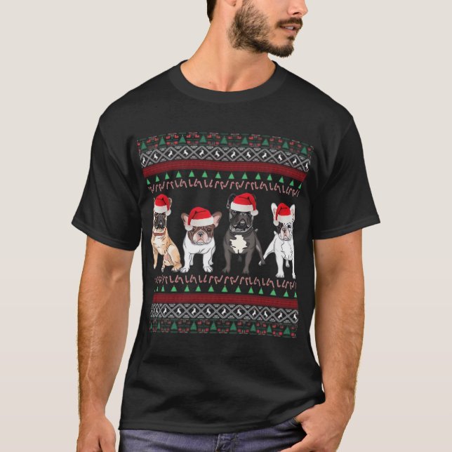 Fransk Bulldog Fula Jultröja Essential T- T Shirt (Framsida)