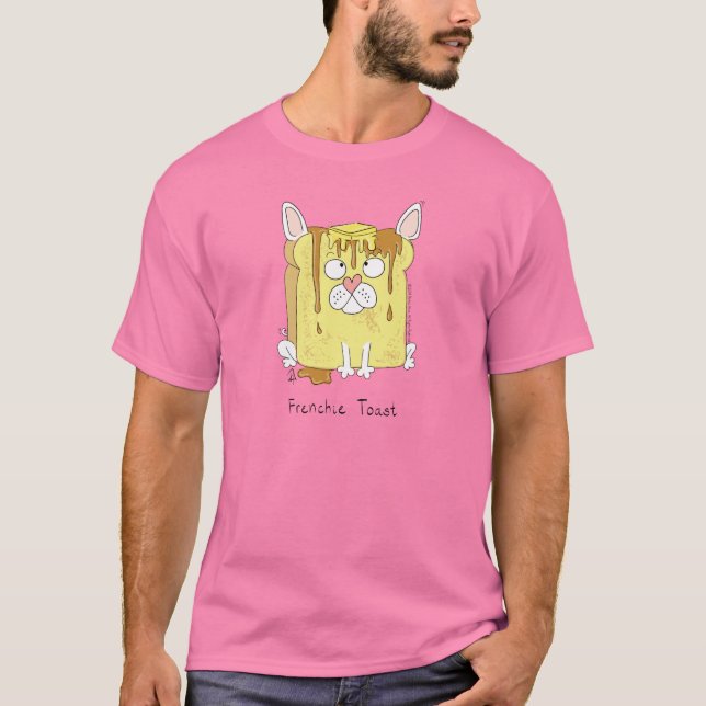 Fransk Bulldog Funny Frenchie T Shirt (Framsida)