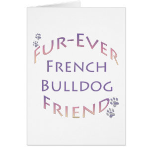 Fransk Bulldog Furever Hälsningskort
