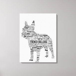 Fransk Bulldog Gift Canvastryck