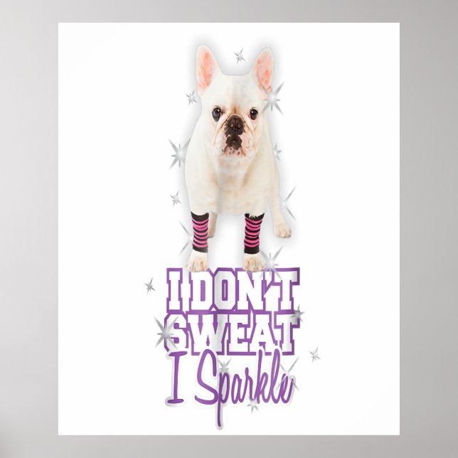 Fransk Bulldog Gift Poster (Framsidan)