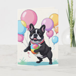 Fransk Bulldog Glad Dag Fransk Bulldogg Helgkort