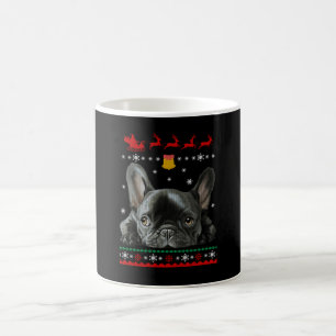 Fransk Bulldog God jul med franské Kaffemugg