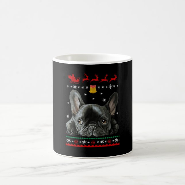 Fransk Bulldog| God jul med franské Kaffemugg (Center)