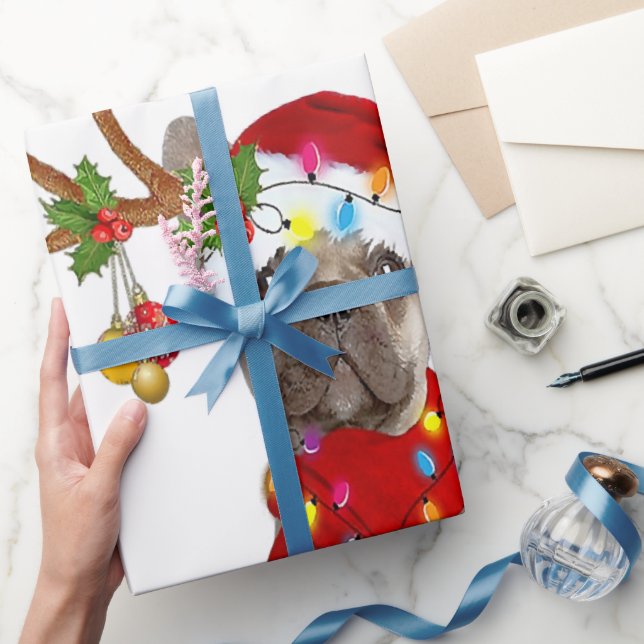 Fransk Bulldog Gorgous Reindeer jul Gift Presentpapper (Gifting)