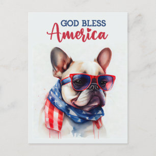 Fransk Bulldog, Gud välsigne Amerika vykort