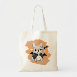 Fransk Bulldog halloween boo! Tygkasse