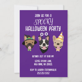 Fransk Bulldog Halloween Costumes Inbjudningar
