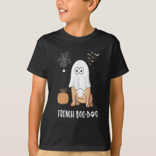 Fransk Bulldog Halloween Cute Boo-Hund Gift T Shirt