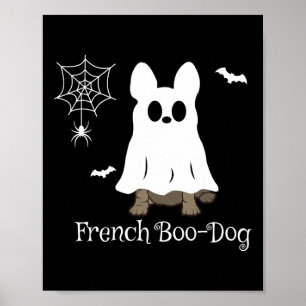 Fransk Bulldog Halloween Fransk Boo-hund Hund Gift Poster