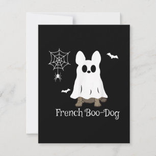 Fransk Bulldog Halloween Fransk Boo-Hund Hund Gift Tack Kort