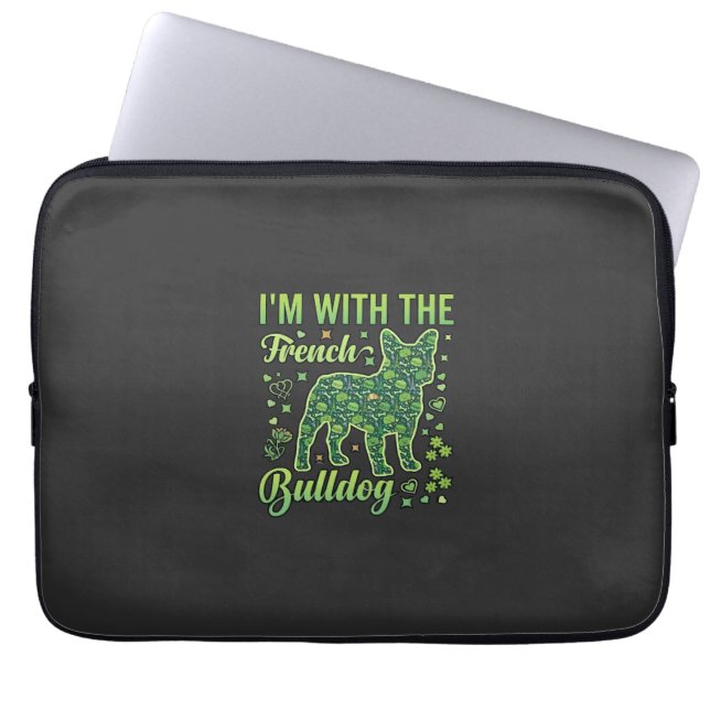 Fransk Bulldog Halloween Macaron Eiffeltornet_1 Laptop Fodral (Framsidan)