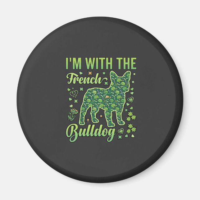 Fransk Bulldog Halloween Macaron Eiffeltornet_1 Magnet (Framsidan)