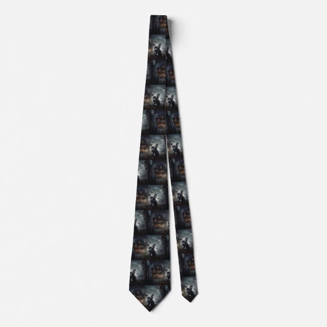 Fransk Bulldog Halloween Scary Slips (Framsida)