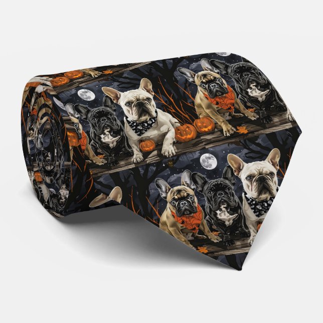 Fransk Bulldog Halloween Spooky Slips (Rullad)