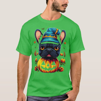 Fransk Bulldog Halloween T Shirt
