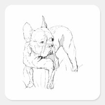 Fransk Bulldog – Handritad hundillustration