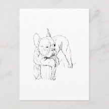 Fransk Bulldog – Handritad Hundillustration
