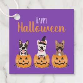 Fransk Bulldog Happy halloween Gåvor Etiketter