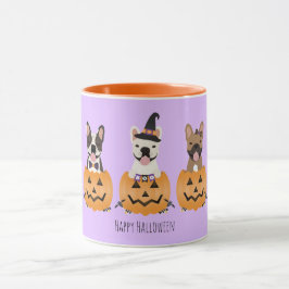 Fransk Bulldog Happy halloween Mugg