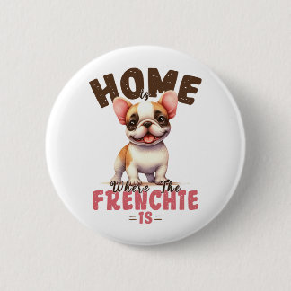 Fransk Bulldog Hemma Är Där Frenchien Är Knapp