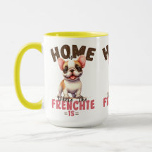 Fransk Bulldog Hemma Är Där Frenchien Är
