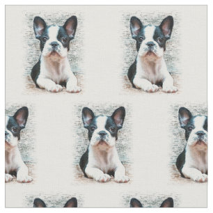 Fransk Bulldog hund Anpassningsbar Fabric Tyg