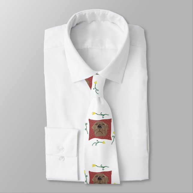 Fransk Bulldog Hund Art Slips (Bunden)