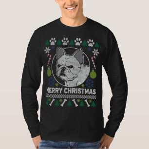 Fransk Bulldog Hund aveln Ugly jul Sweater Tee