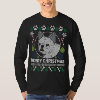 Fransk Bulldog Hund aveln Ugly jul Sweater Tee