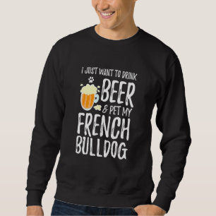 Fransk Bulldog Hund Beer Hund Mamma Lång Ärmad Tröja