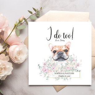 Fransk Bulldog Hund Cocktail Napkins Pappersservett
