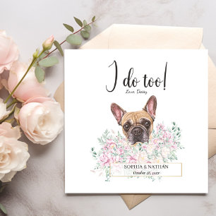 Fransk Bulldog Hund Cocktail Napkins Pappersservett