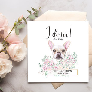Fransk Bulldog Hund Cocktail Napkins Pappersservett