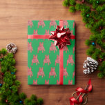 Fransk Bulldog-Hund Cute Silhouette-Grönten Presentpapper<br><div class="desc">Upplev magin i julhelgen med vår Fransk Bulldog jul Silhouette Grönt Wrapping Papper. Perfekt för att förbättra dina gåvor kommer varje present att måla en bild av helgdag som är sammanflätad med hund kärlek. Gör din gåva ge till en glatt firande till människans bästa vän!</div>