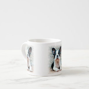 Fransk bulldog-hund espressomugg