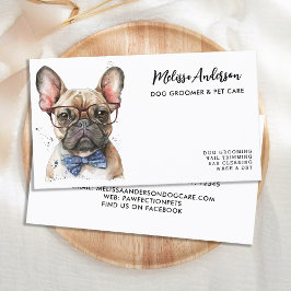 Fransk Bulldog Hund Groomer Puppy Djuromsorg Visitkort