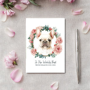Fransk Bulldog Hund Mor Mamma dag Helgkort