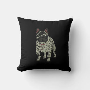 Fransk Bulldog Hund Mummy Halloween Gift Kudde