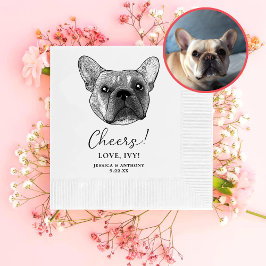 Fransk Bulldog Hund Personlig Cheers Pappersservett