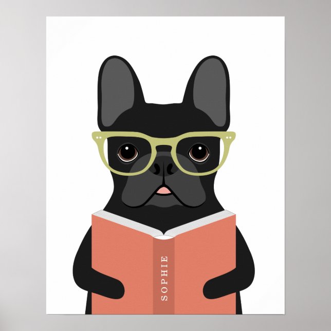 Fransk Bulldog Hund Personlig Utbildning Poster (Framsidan)