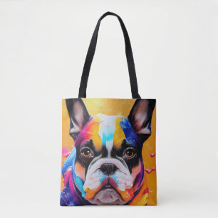 Fransk Bulldog Hund Pet Cute Adsible Animal Compan Tygkasse